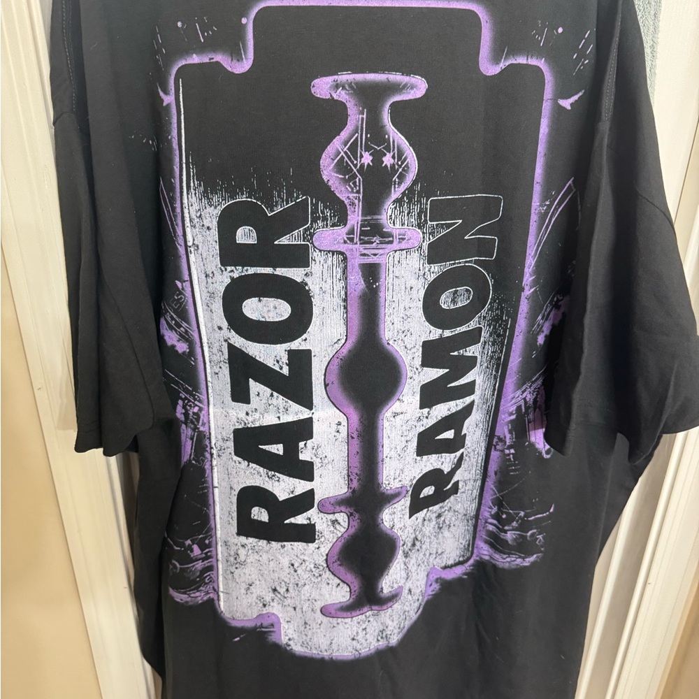 Black WWE Razor Ramon Graphic T-Shirt - Picture 4 of 6